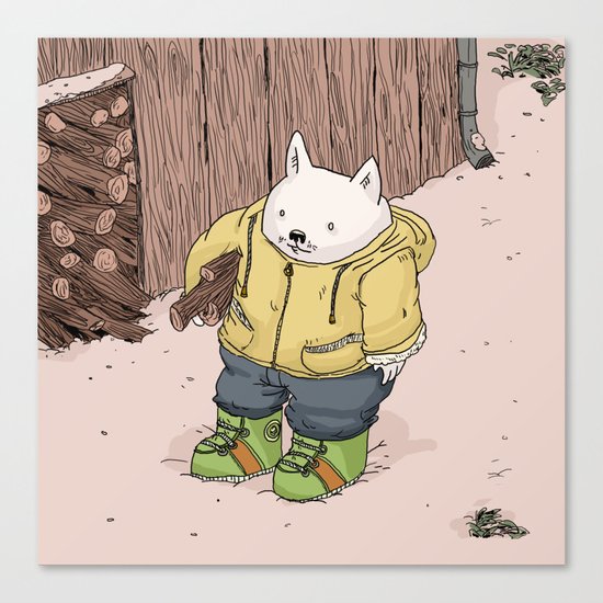 Firewood Canvas Print