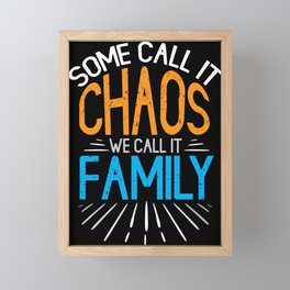 Family Dad Mom Brother Funny Sister Values Framed Mini Art Print