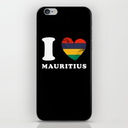 I Love Mauritius iPhone Skin