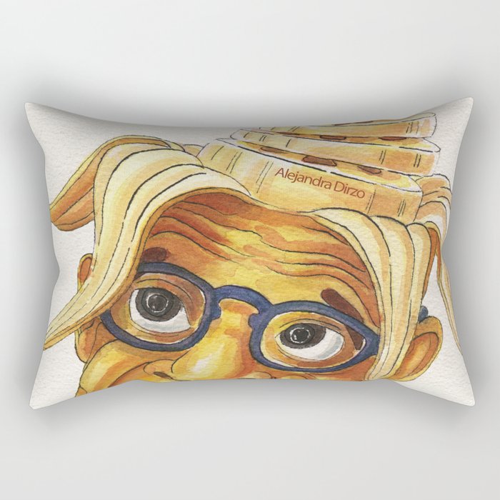 Woody Allen: 7 slices of banana Rectangular Pillow