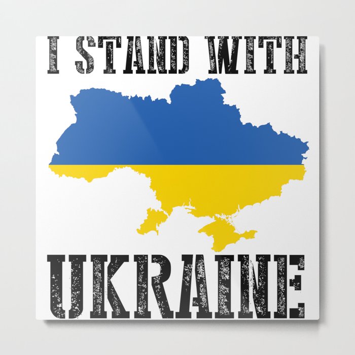 I Stand With Ukraine Metal Print