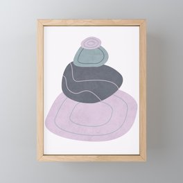 Balanced Stones Framed Mini Art Print