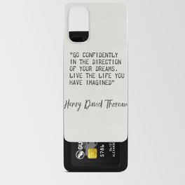 Henry David Thoreau quote 1002 Android Card Case