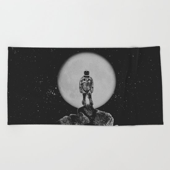 With The Moon Beach Towel