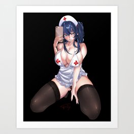 Hentai Night Shift Nurse Art Print