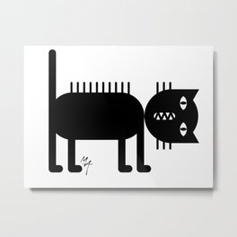 Standing Cat Metal Print