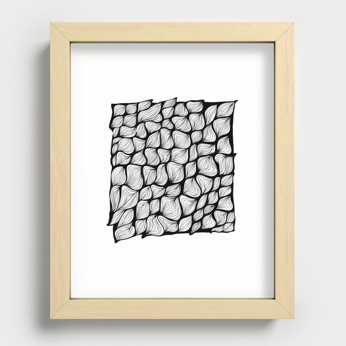 curves, lines Recessed Framed Print