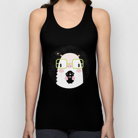 Monster and dog Unisex Tank Top