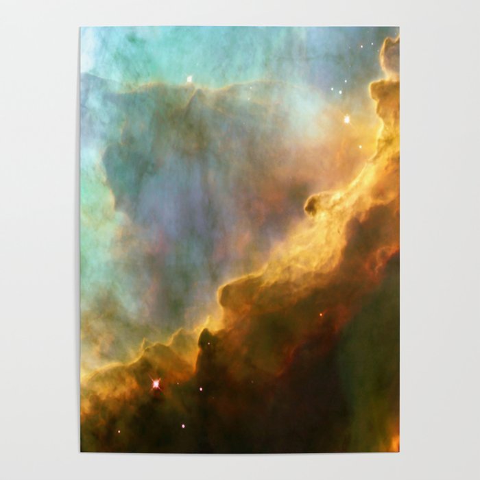 Omega Or Swan Nebula Nasas Hubble Space Telescope Poster By