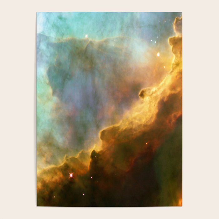 Omega or Swan Nebula (NASA's Hubble Space Telescope) Poster by