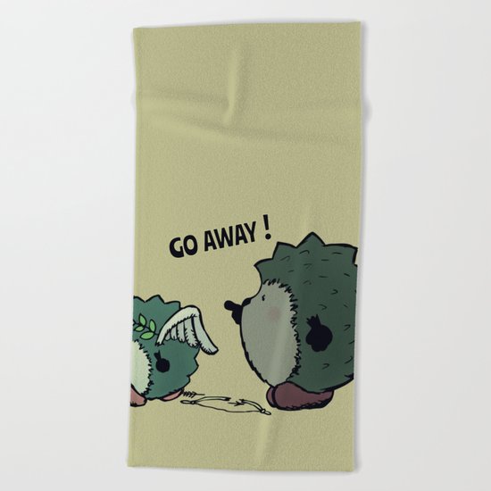 Go away! Beach Towel