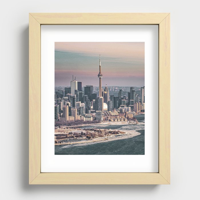 Pastel Toronto Recessed Framed Print
