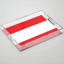 Austria Flag Print Austria Country Pride Patriotic Acrylic Tray
