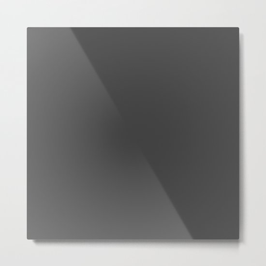 Simply Dark Gray Metal Print