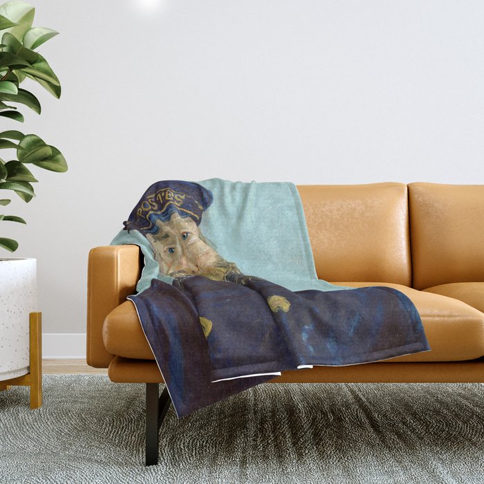 Portrait of Postman Roulin Throw Blanket