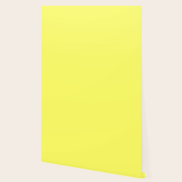 Download Laser Lemon - solid color Wallpaper by makeitcolorful | Society6