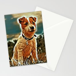 Puppy of Jack Russell Terrier Stationery Card