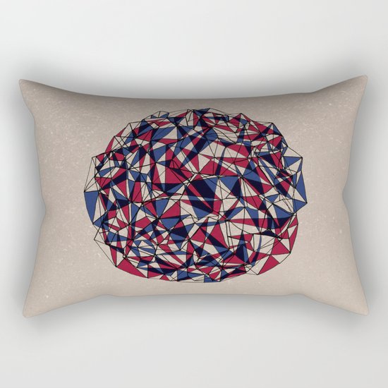 - red blue - Rectangular Pillow