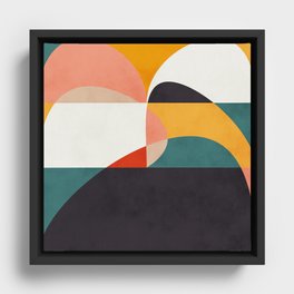 modern shapes 6 Framed Canvas
