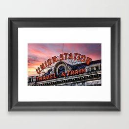 Union Station - Travel by Train Framed Art Print