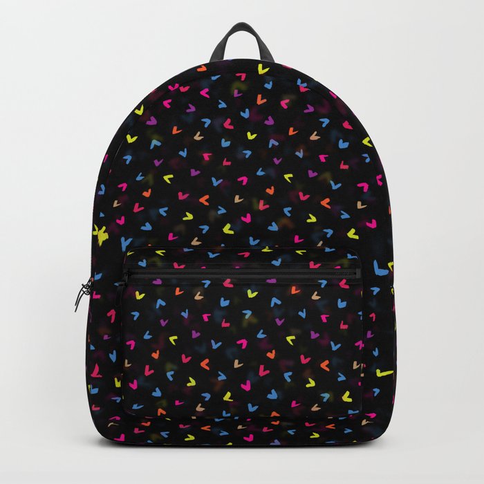 black rainbow backpack