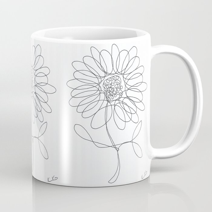 Daisy - White Coffee Mug