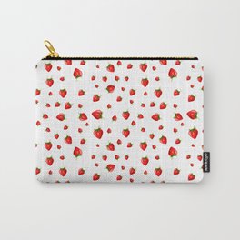 white little strawberry pattern Carry-All Pouch | Summer, Pattern, Kid, Graphicdesign, Trendy, Kids, Mode, Fashion, Lovely, Patterns 