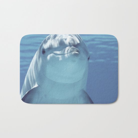 Dolphin under Water Bath Mat