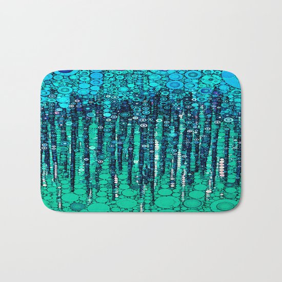 :: Blue Ocean Floor :: Bath Mat