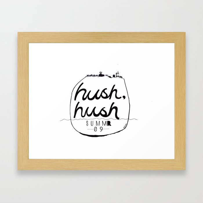 Hush, Hush Framed Art Print