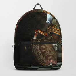 Steampunk,mystical steampunk unicorn Backpack
