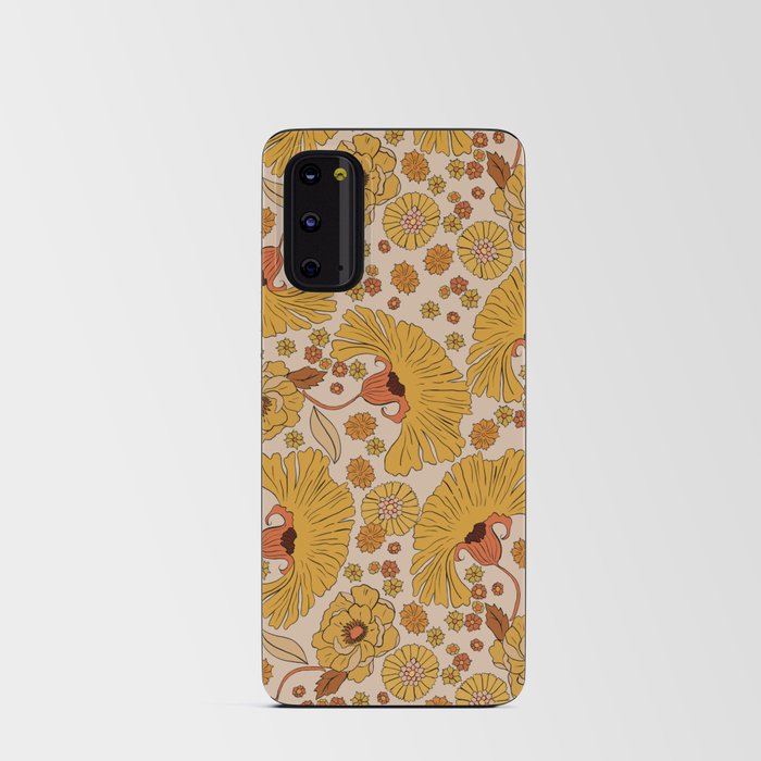 70s Floral Pattern Android Card Case