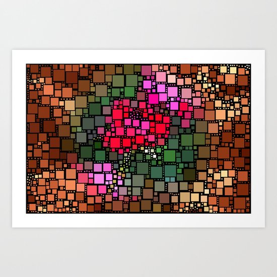 Be Square Art Print
