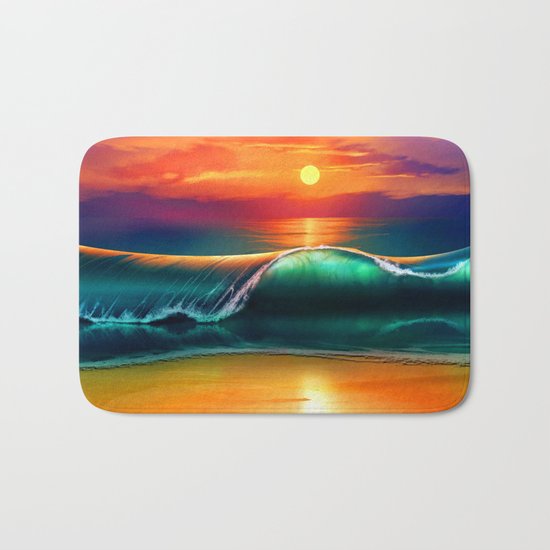 Beauty wave I Bath Mat