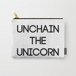 UNCHAIN THE UNICORN, Pro Scottish Independence Slogan Carry-All Pouch