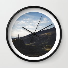 Iceland Landscape | Graphic Design | Picture in Circle Wall Clock