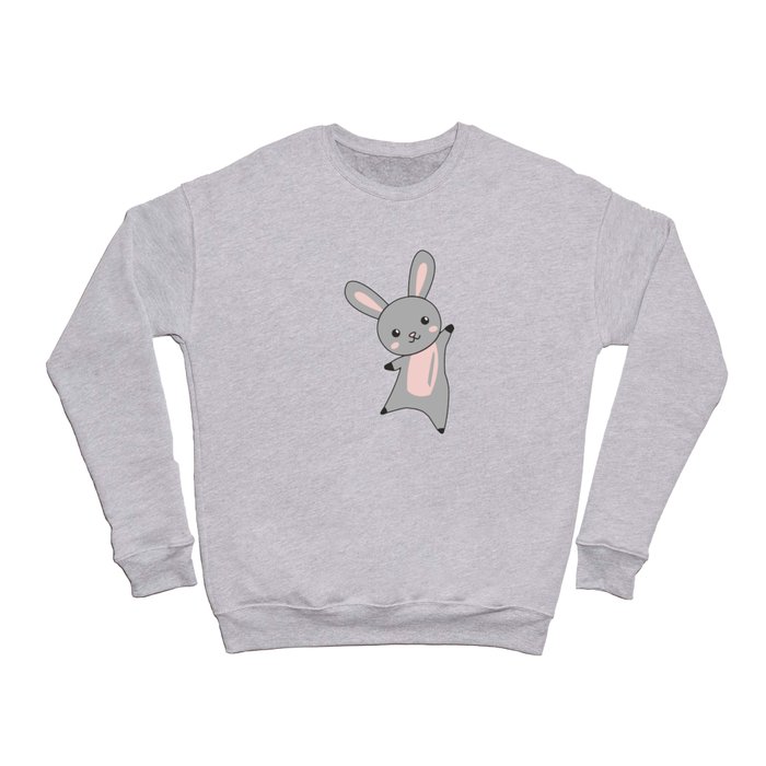 Bunny Rabbit Cute Animals For Kids Easter Bunny Crewneck Sweatshirt