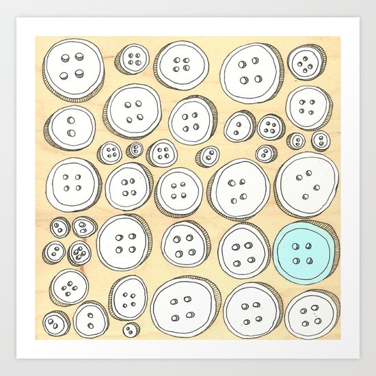 buttons Art Print