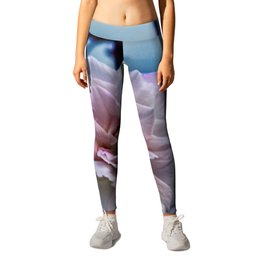 One Pink Rose in the Wind Leggings