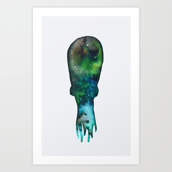 galaxy cuttlefish Art Print