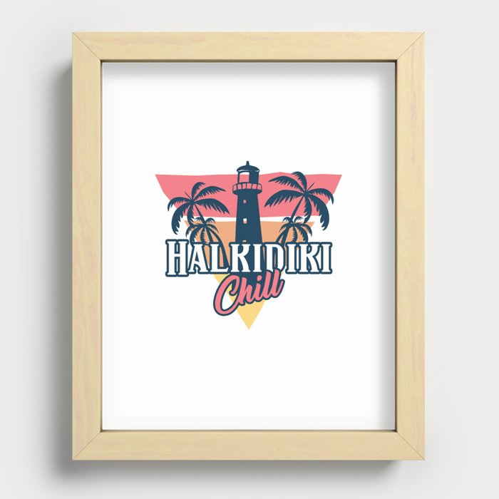 Halkidiki chill Recessed Framed Print