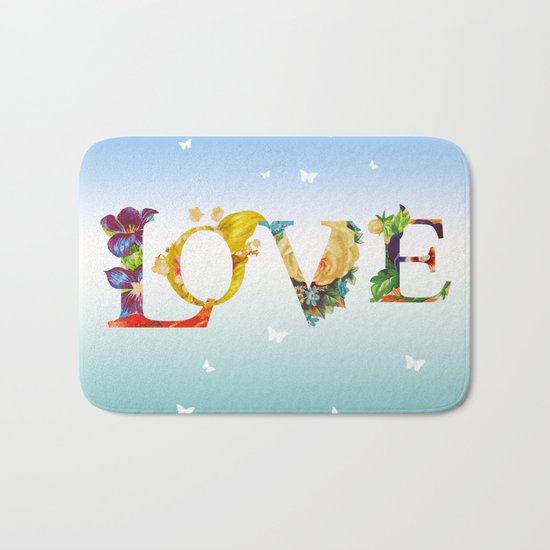 Love In The Air Bath Mat