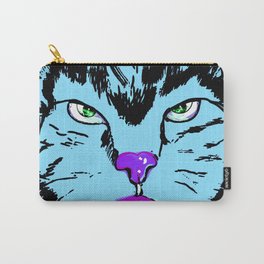 Cat in blue  Carry-All Pouch | Pop Art, Animal, Children 