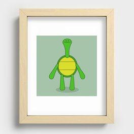 Happy Tortoise Recessed Framed Print