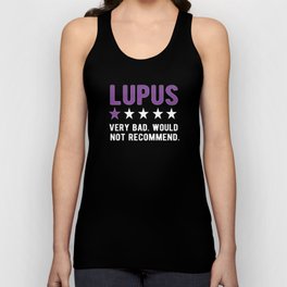 Lupus Awareness Month Purple Ribbon Lupus Warrior Tank Top