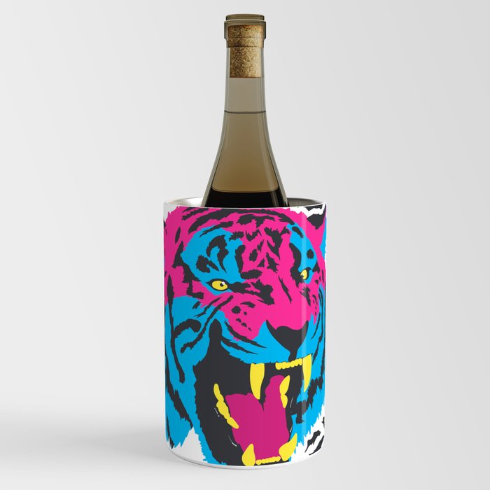 Pink and Blue Tiger Wine Chiller