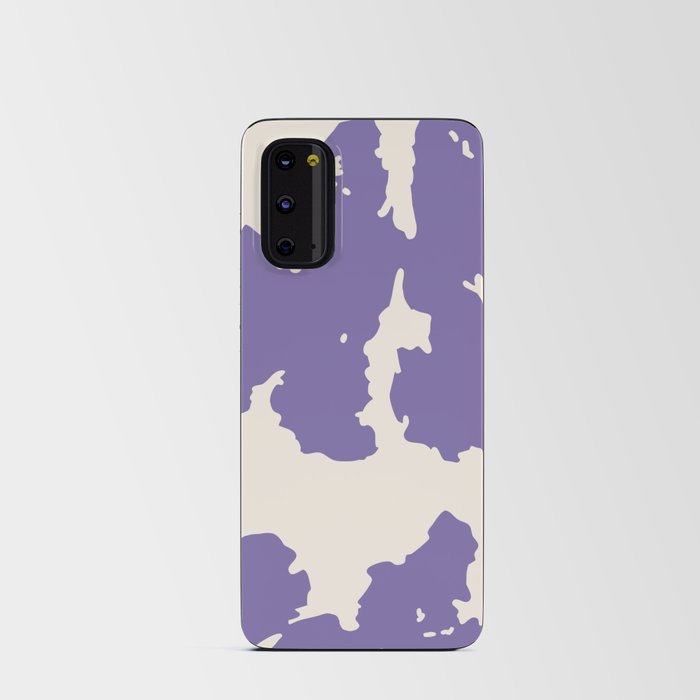 Retro Purple Cowhide Spots Android Card Case