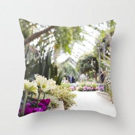 Conservatory Pathway Throw Pillow