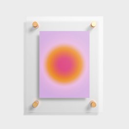 Lilac Orange Aura Glow Floating Acrylic Print