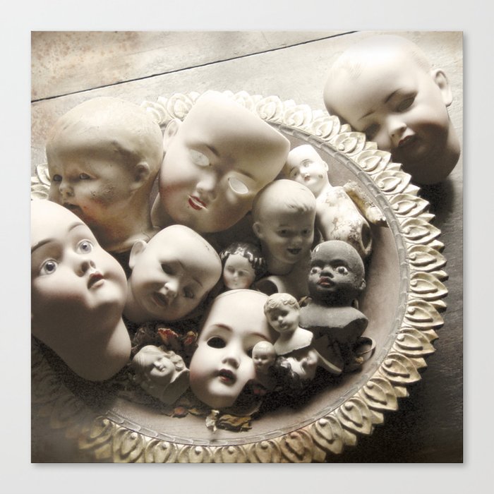 antique doll heads